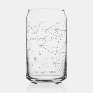 Verre Canette Illustrations de calculs manuscrits de mathématiqu