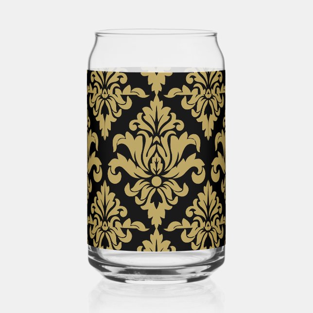 Verre Canette Impression décorative Damask Fabric (Recto)