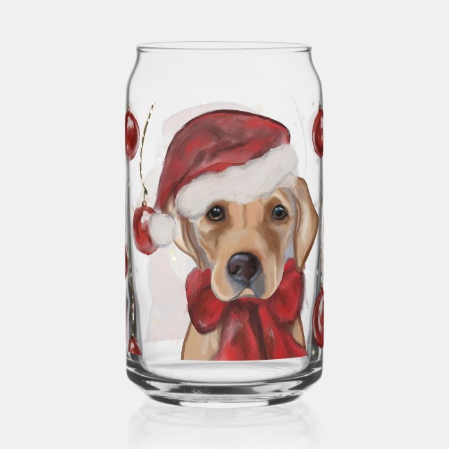 Verre Canette Impression sur toile Labrador Retriever (Verso)