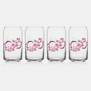 Verre Canette Infinité avec les fleurs Sakura