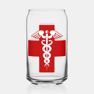 Verre Canette Infirmière Caduceus