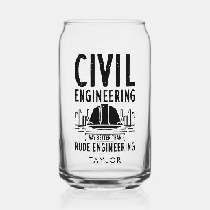 Verre Canette Ingénierie Civile Bien Mieux que Rude Personnalise