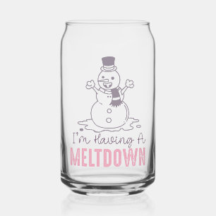 Verre Canette J'ai une fonte - Drôle Snowman Design