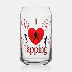 Verre Canette J'aime le claquettes