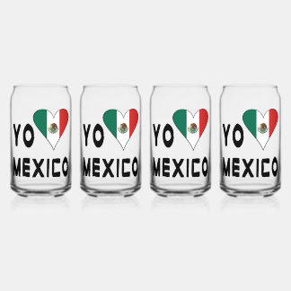 Verre Canette J'Aime Le Mexique
