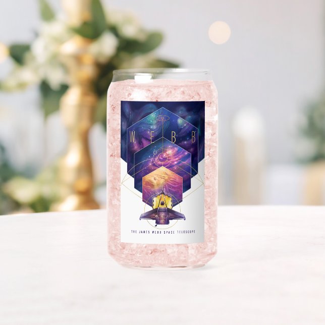 Verre Canette James Webb télescope spatial Illustration Art (Insitu (Mariage))