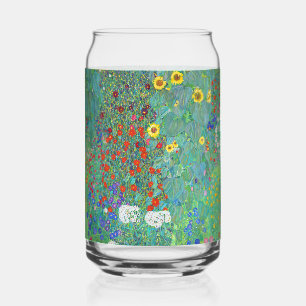 Verre Canette Jardin agricole avec tournesol par Gustav Klimt