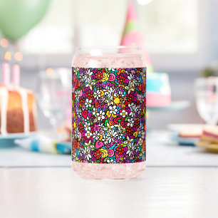 Verre Canette Jardin joyeux