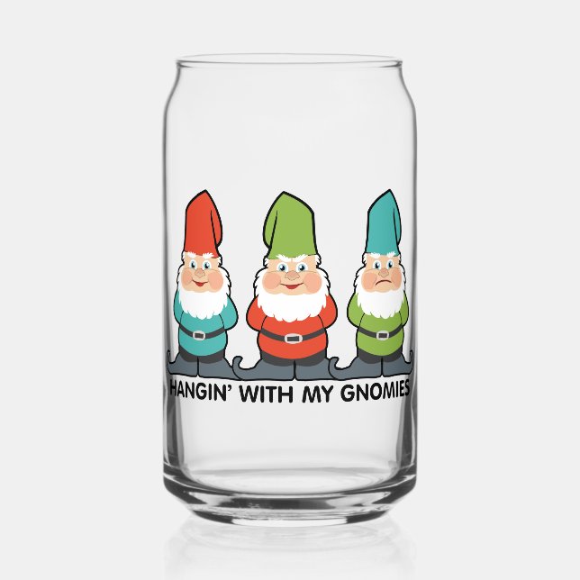 Verre Canette Je Pense À Mes Gnomes (Recto)