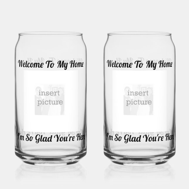 Verre Canette Je suis Glad Soda Glass (Recto)
