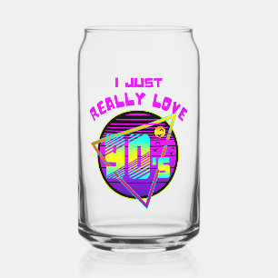 VERRE CANETTE JE SUIS JUSTE VRAIMENT AMOUREUX DES ANNÉES 90