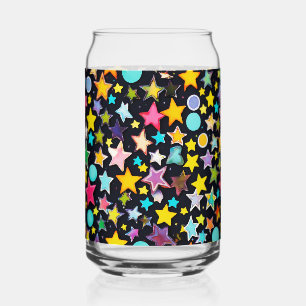 Verre Canette Jeu de Drinkware Stars colorés