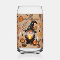 Joli café glacé gnome Halloween ambiance automnale
