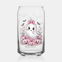 Joli Fantôme Rose Halloween Sac Personnalisé Fille