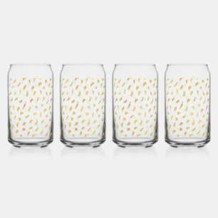 Verre Canette Joli Gold Glam blanc Abstrait