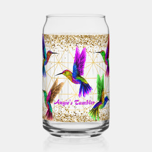 Verre Canette Joli Humming Bird Tumbler Personnalisé Enveloppe