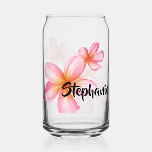 Verre Canette Joli motif floral rose Kath Golap