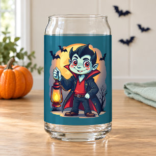 Verre Canette Joli Vampire avec Lanterne Kawaii Halloween