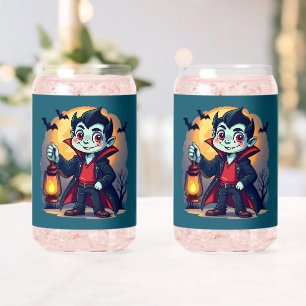Verre Canette Joli Vampire avec Lanterne Kawaii Halloween