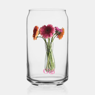 Verre Canette Jolie Fête des Mères Gerbera Photographie de Gigi