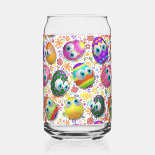 Verre Canette Jolis œufs de Pâques de dessin animé drôles