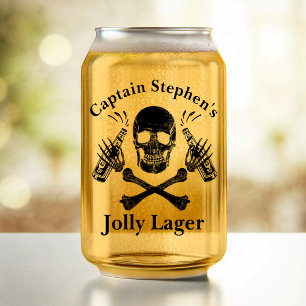 Verre Canette Jolly Lager Bateau Capitaine Custom Beer Pirate Th
