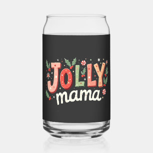 Verre Canette Jolly Mama Noël Mère cadeau