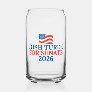 Verre Canette Josh Turek pour le Sénat Élection 2026