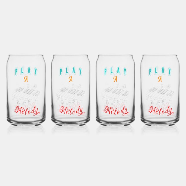 Verre Canette Jouer Une Melody Boyfriend Piano (Recto)