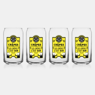 Verre Canette Jour de la Pancake Mardi-Rivage