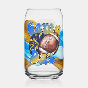 Verre Canette Jour de match bleu et or