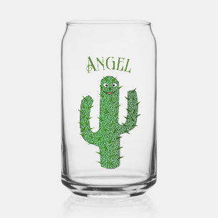 Verre Canette Jour des morts heureux Cactus Nom personnalisé