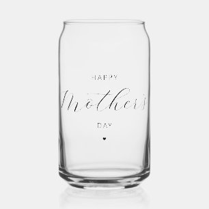 Verre Canette Joyeuse fête des mères Élégante typographie de scr