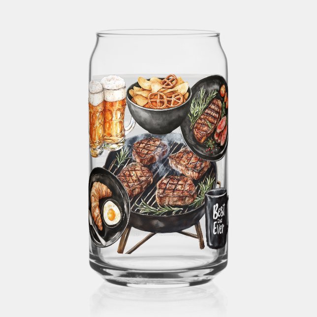 Verre Canette Joyeuse Fête des Pères (Verso)
