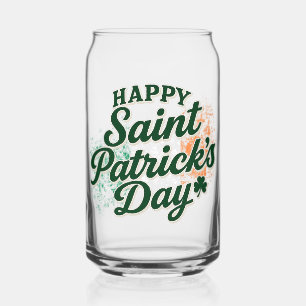 Verre Canette Joyeuse Saint Patrick vintage