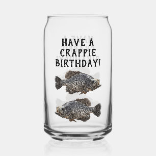 Verre Canette Joyeux Anniversaire Crappie Pêche Pêche Pêche Pêch
