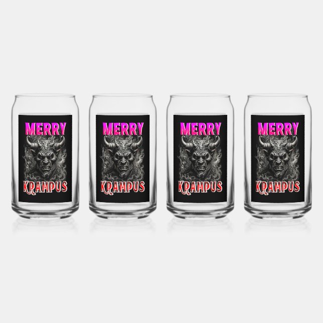 Verre Canette Joyeux Krampus (Recto)
