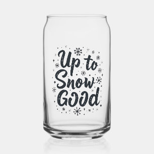 Verre Canette Jusqu'à la neige bonne drôle flocon de neige d'hiv