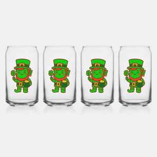 Verre Canette Kawaii Lucky Leprechaun