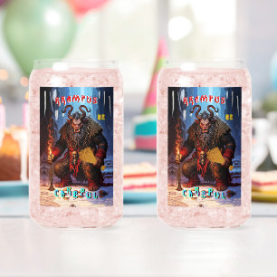 Verre Canette Krampus Soyez Prudent