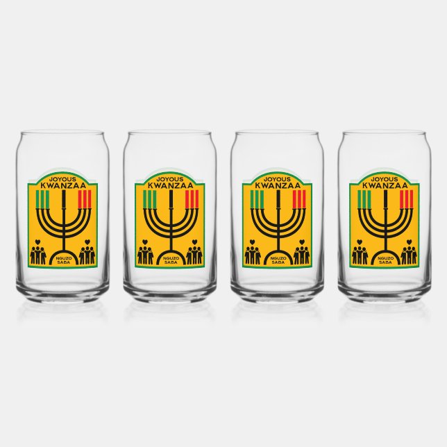 Verre Canette Kwanzaa Umoja (Recto)