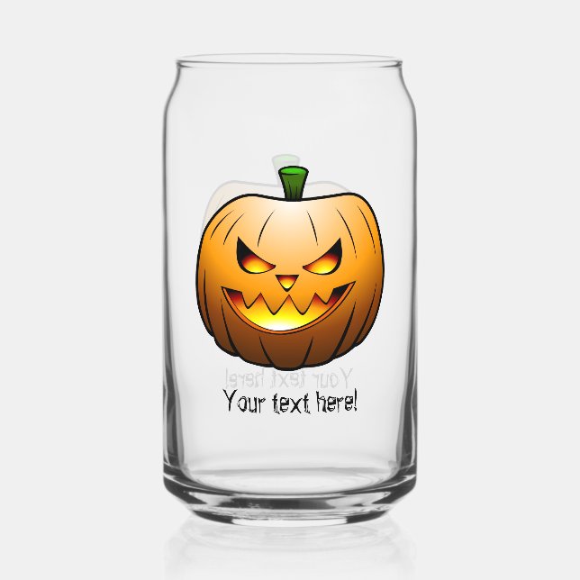 Verre Canette La citrouille est prête pour Halloween (Recto)