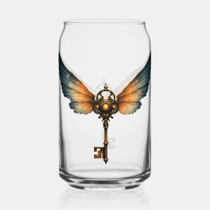Verre Canette La Clé de l'Éternité – Ailes Steampunk