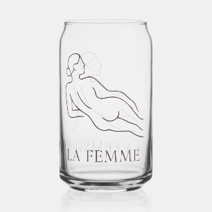 Verre Canette La Femme - Élégant minimaliste