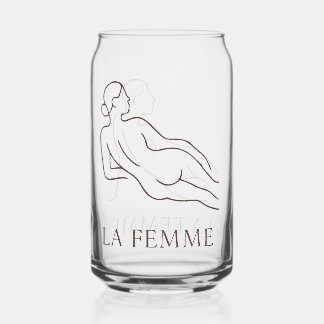 Verre Canette La Femme - Élégant minimaliste