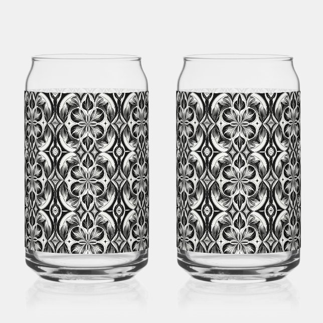 Verre Canette La Fleur Monochrome (Verso)