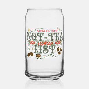 Verre Canette La liste de Noël glacée de Papa Noël officielle sa