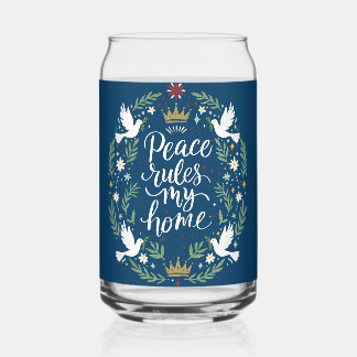 Verre Canette La paix règne dans ma maison