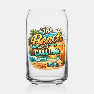 Verre Canette La plage appelle.