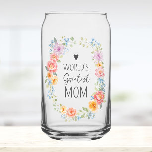 Verre Canette La plus grande maman du monde Citation personnalis
